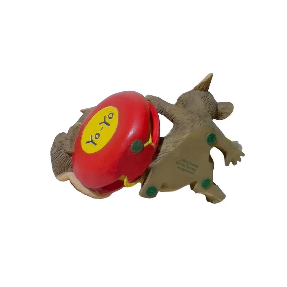Fitz And Floyd Charming Tails Mouse Yo- Yo Even the Ups and Downs Are Fun Figure